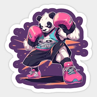 boxer panda Sticker